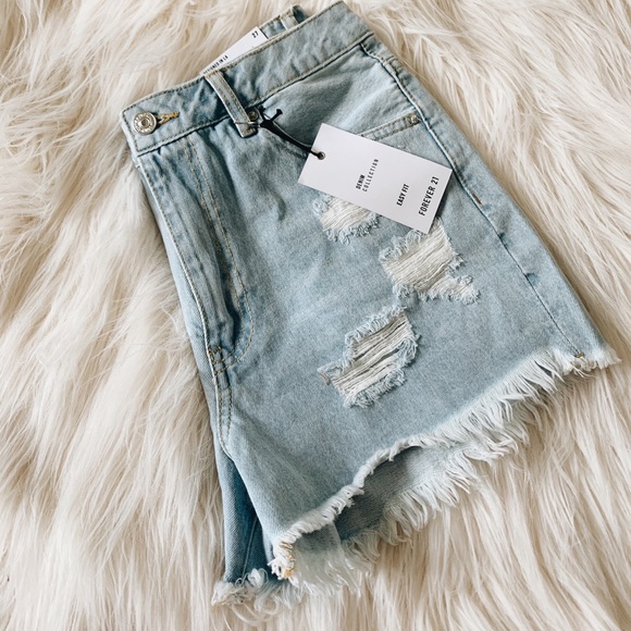Forever 21 Pants - Light wash denim shorts
